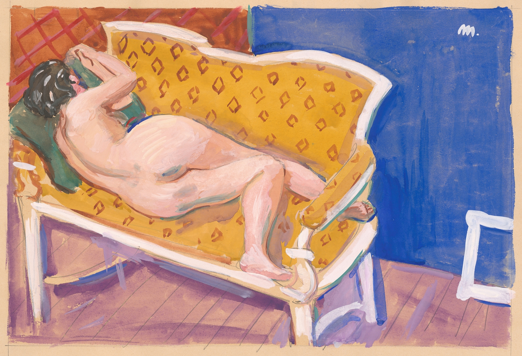 Reclining Nude — Cyprián Majerník